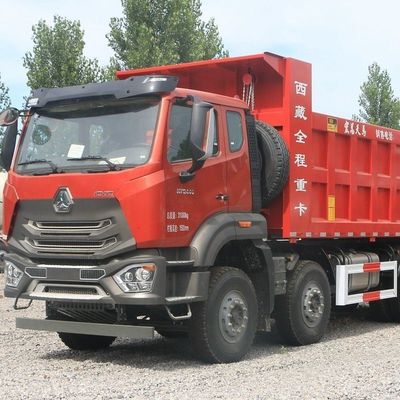 Camionetta da scarico ad alta potenza 8x4 con telaio Sinotruk e servosterzo idraulico