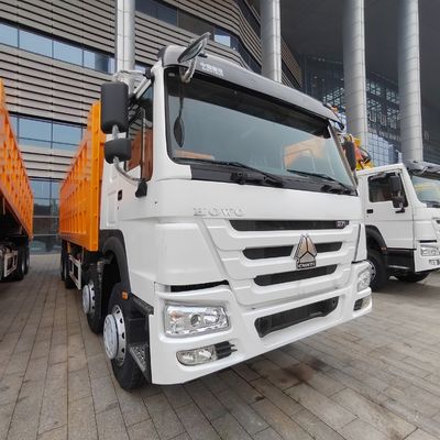 Euro2 Sinotruk HOWO 375HP 8*4 Dump Truck stile di sollevamento anteriore con &gt; 8L di capacità del motore