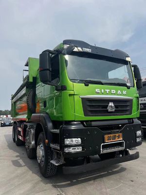 Usato 440 cavalli 8X4 Dump Truck con 7,2 metri di capacità di carico e cabina climatizzata