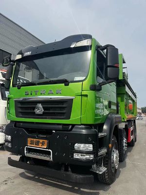Usato 440 cavalli 8X4 Dump Truck con 7,2 metri di capacità di carico e cabina climatizzata