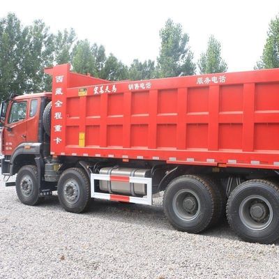 Camionetta da scarico ad alta potenza 8x4 con telaio Sinotruk e servosterzo idraulico