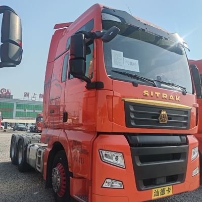Sedile del conducente Camion pesante di seconda mano Sitrak G7h trattore con pneumatici senza tubi