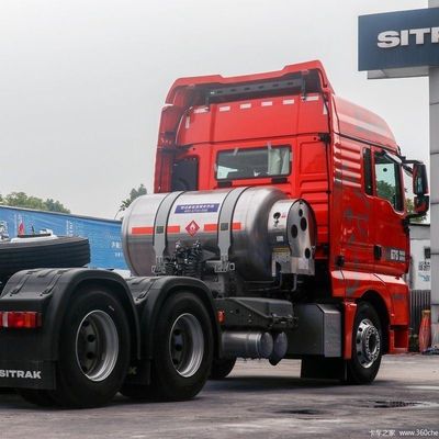 Semi-remolante di traino 6X4 camion Shacman pesante con serbatoio e sedili da 1000 litri ≤5