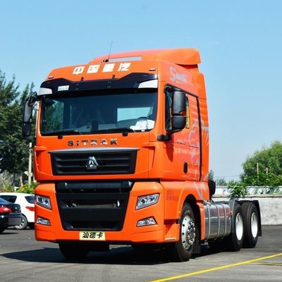 Sedi con sospensione a pneumatici equipaggiato HOWO CNG per il trasporto di semirimorchi