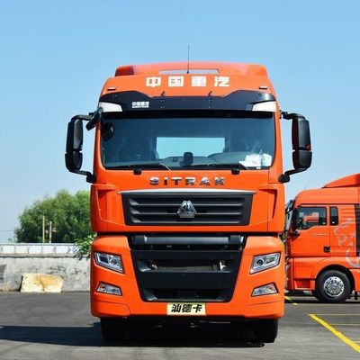 Sedi con sospensione a pneumatici equipaggiato HOWO CNG per il trasporto di semirimorchi