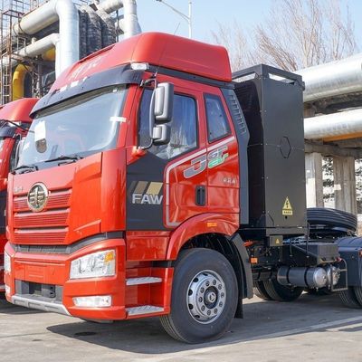 FAW Jiefang J6p Camion pesante 6X4 Trattore di cambio elettrico puro con 12 ingranaggi manuali