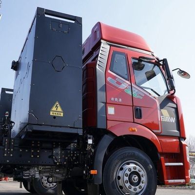 Trasmissione manuale a 12 velocità FAW Jiefang J6p 6X4 Trattore elettrico puro per scarica elettrica