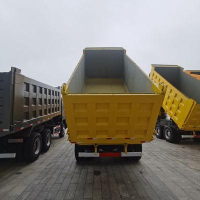Hovo 6X4 LHD Used Dump Truck con sterzo idraulico azionato e pneumatici senza tubi