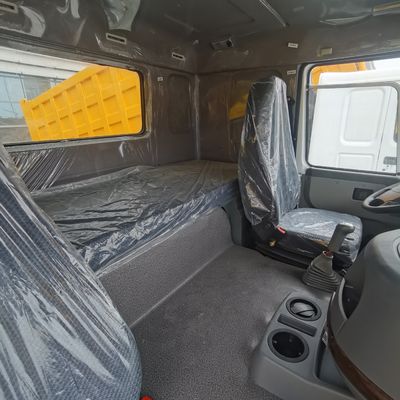 Trattore sinotruck pesante con sedile a sospensione a aria e scatola di carico in acciaio al carbonio