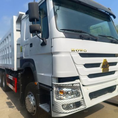 371 HP trasmissione manuale usato Haowo 371 Dump Truck con telaio e pneumatici Sinotruk