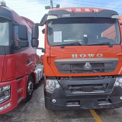 Valuta USA HOWO camion rimorchio con rimorchio a ribaltamento con serbatoio di carburante da 400 litri e sedile a sospensione anteriore
