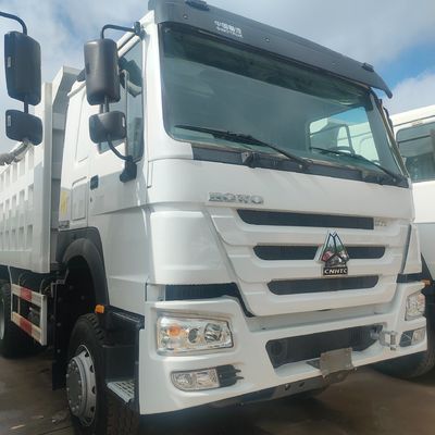 Haowo 10 ruote auto-dump truck 371HP second hand dump truck su cabina condizionatore d'aria