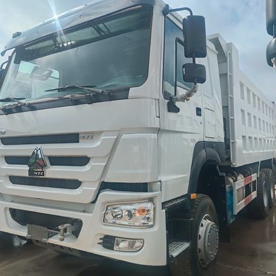 Haowo 10 ruote auto-dump truck 371HP second hand dump truck su cabina condizionatore d'aria