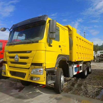 12100.000kg di auto usata cinese HOWO Dump Truck con scatola di carico in acciaio al carbonio