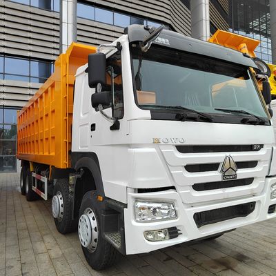 Euro2 Sinotruk HOWO 375HP 8*4 Dump Truck stile di sollevamento anteriore con &gt; 8L di capacità del motore