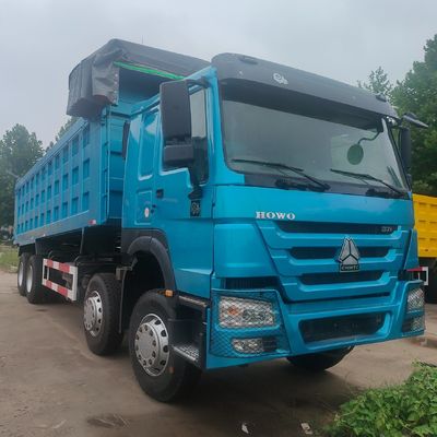 6 mesi Servizio post-vendita Howo 8X4 camion da scarico con scatola di carico in acciaio carbonio