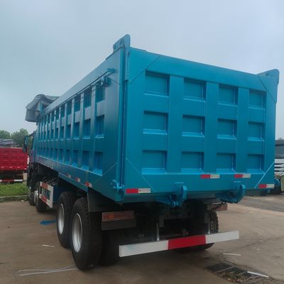 6 mesi Servizio post-vendita Howo 8X4 camion da scarico con scatola di carico in acciaio carbonio