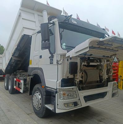 Camionetto di scarico HOWO di seconda mano con sistema di sterzo idraulico Diesel e sistema elettrico