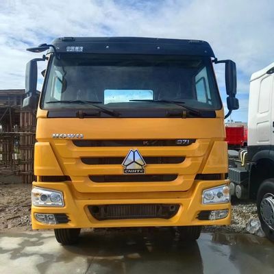 Materiale della scatola di carico in acciaio al carbonio 2024 Heavy Duty HOWO Diesel Truck Head con serbatoio da 600L