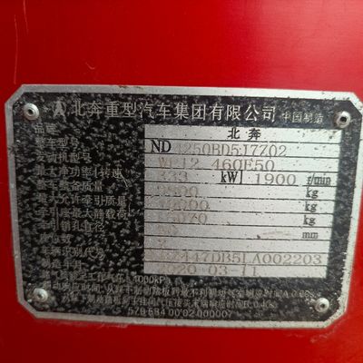 500 CV Assistenza di potenza Beiben Trasporter con sterzo idraulico e capacità del motore> 8L