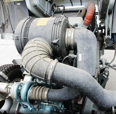 6 mesi Servizio post-vendita Casella di carico in acciaio al carbonio Camion di cemento a sterzo idraulico
