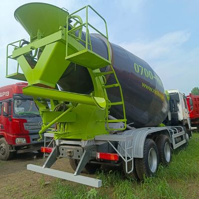 12m3 380 HP Pesante 6X4 Auto Concrete Mixer Truck con pneumatici e scatola di carico in acciaio carbonio