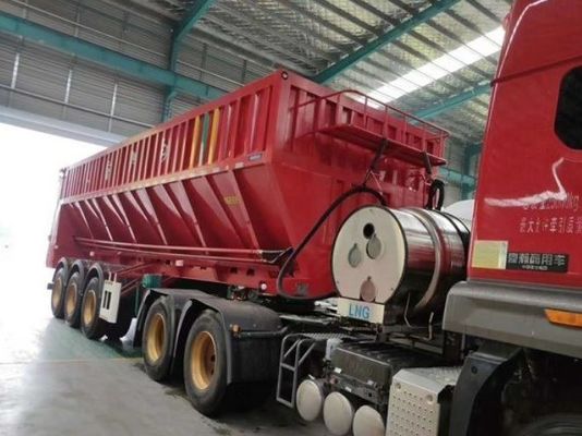 Semi-remolchi per cereali Arachidi Grano Carbone Minerali Autonomo scarico Trasporto di cereali