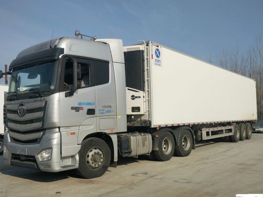 Camionetto frigorifero ad alta capacità per la consegna di carni e frutti di mare in acciaio al carbonio