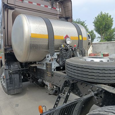 Camion a gas diesel 4*2 con servosterzo e materiale della scatola di carico in acciaio al carbonio